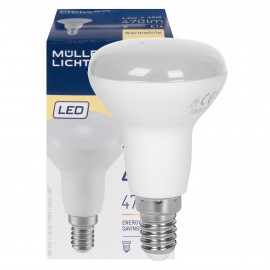 LED Reflektorlampe R50, E14/4,8W (40W), 470 lm, 2700K Abmessungen L 85, Ø 50 mm