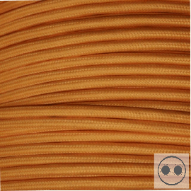 Lautsprecherkabel Textilumantelt GWH Light Orange 2 x 1,5 mm² (Meterware)